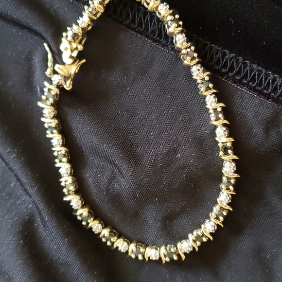 Vintage Sapphire Vermeil Tennis Bracelet - Picture 3 of 3